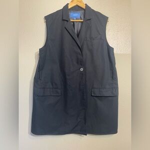 Simply Vera Vera Wand Black Sleeveless Blazer Vest mini dress